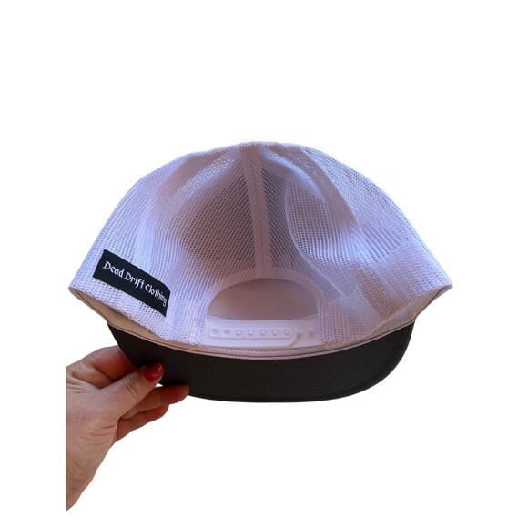 Chevrolet Snap Back Hat BowTie Logo Flat Bill Yupoong 5 Panel Trucker Mesh Cap - Picture 2 of 4